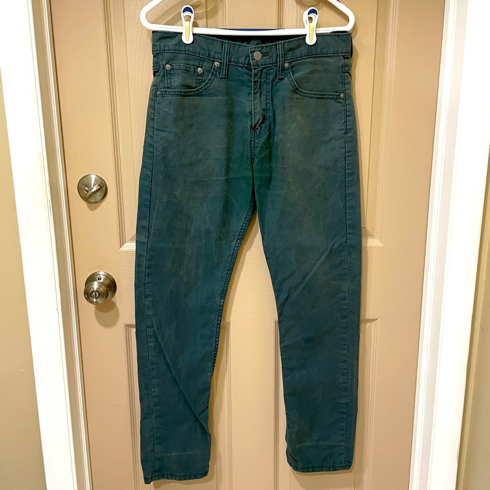 Levi’s 508 men’s green jeans tapered  - SZ 30/30 White Tab